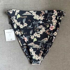 Skatie Aloha Print Bikini Bottom
